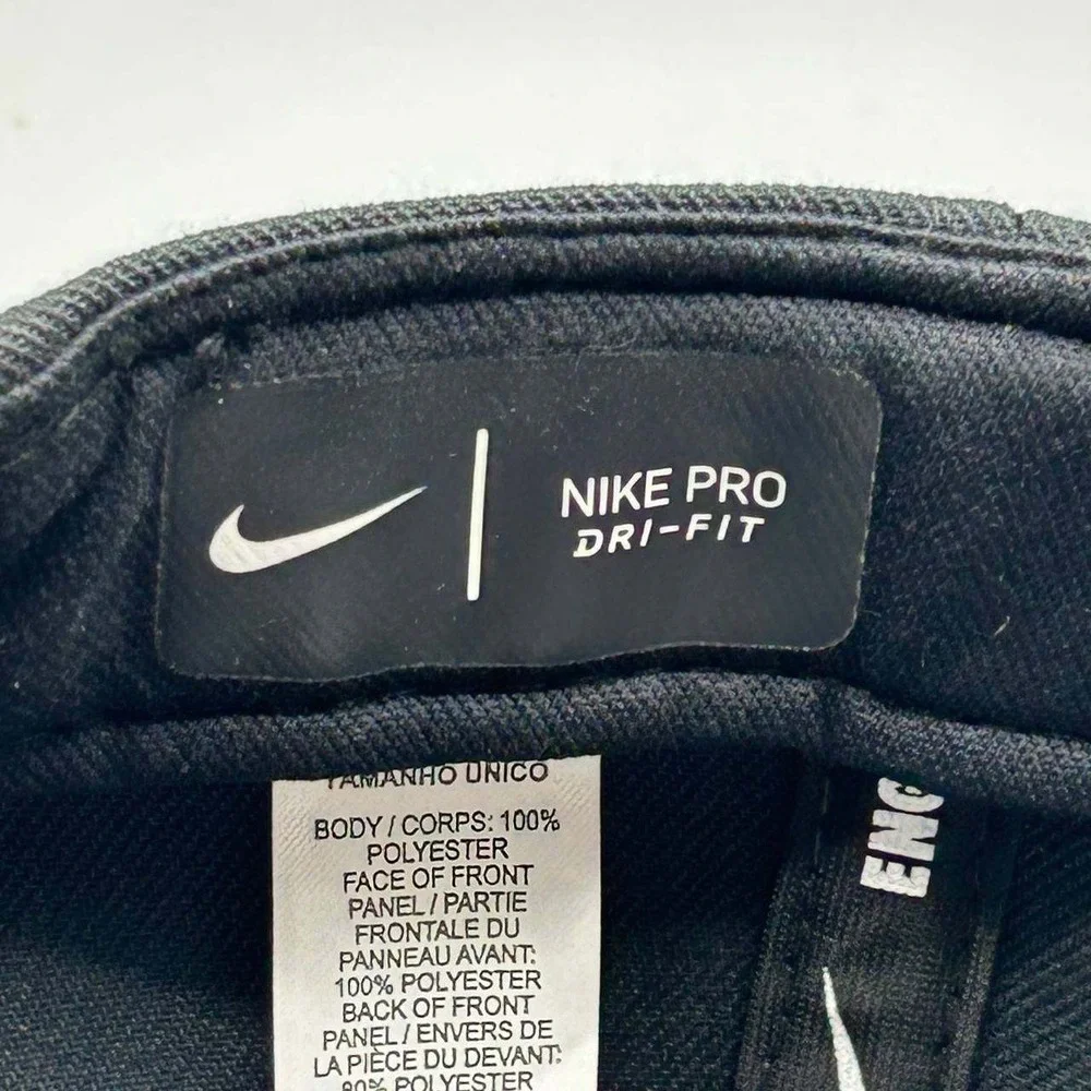 Nike Pro Dri-Fit Hat Men Black Green Embroidered Snap Back Cap